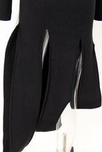 Load image into Gallery viewer, Dream Architect Asymmetrical Hem Knitted Dress with Chain Belt
