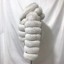 Load image into Gallery viewer, The Real Fox Fur Hoodie Crop Coat
