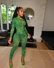 Load image into Gallery viewer, Printed Bodycon Jumpsuit
