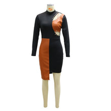 Load image into Gallery viewer, Retro Vintage Mini Leather Dress
