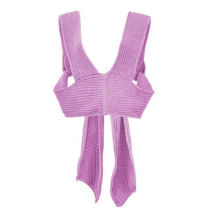 Knit and Knat Bandage Crop Top
